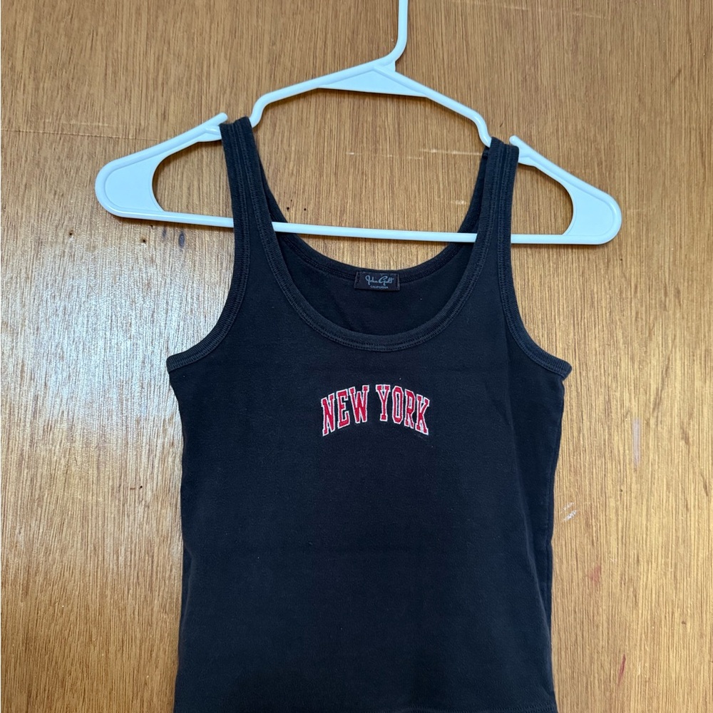 Brandy Melville Black New York Tank Top